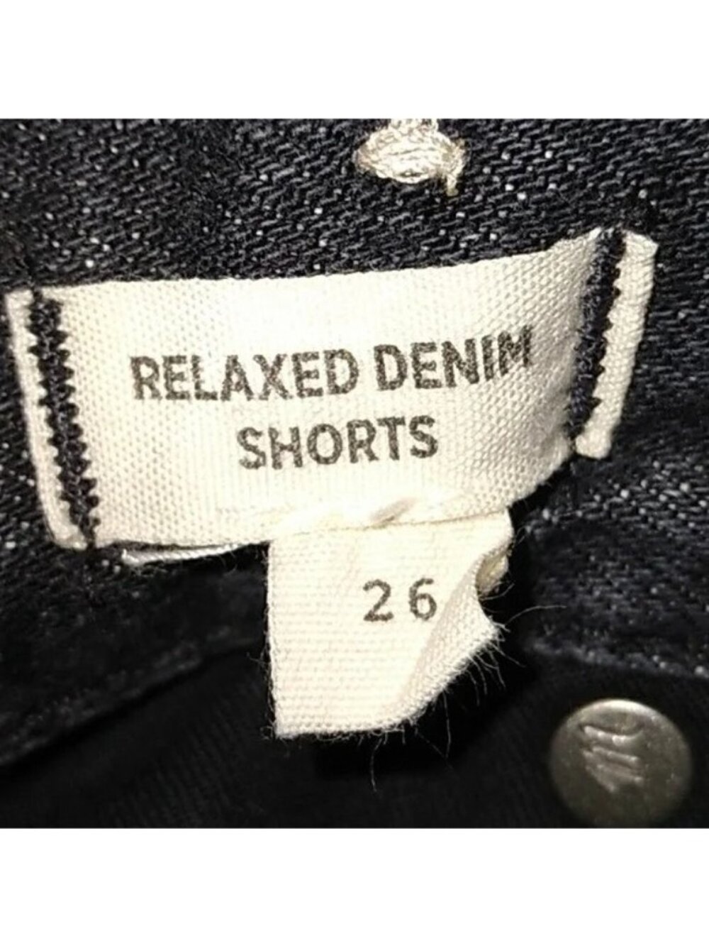 Madewell Black Relaxed Denim Shorts - Picture 7 of 8